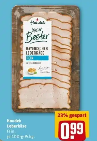 REWE PETZ Houdek Leberkäse 100g Angebot