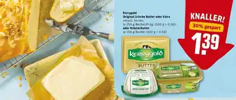 REWE PETZ Kerrygold Original Irische Butter oder Extra 250g oder Kräuterbutter 150g Angebot