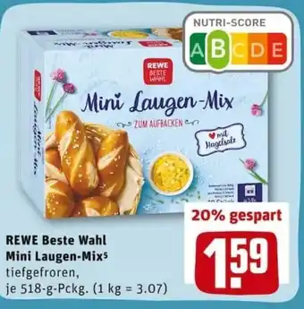 REWE PETZ Rewe Beste Wahl Mini Laugen Mix 518g Angebot