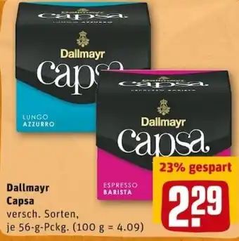 REWE PETZ Dallmayr Capsa 56g Angebot