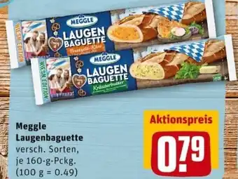 REWE City Meggle Laugenbaguette 160g Angebot