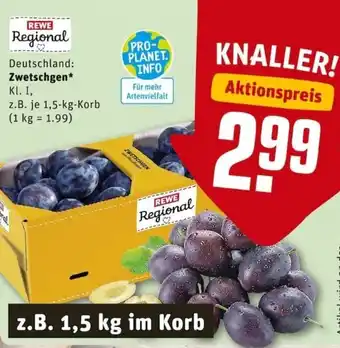 REWE City Zwetschgen 1,5kg Angebot