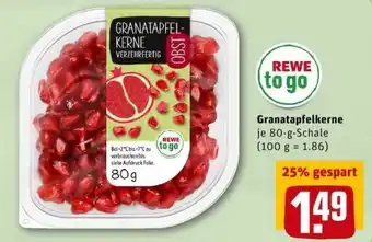 REWE City Granatapfelkerne 80g Angebot