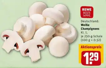 REWE City Weiße Champignons 250g Angebot