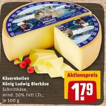 REWE City Käserebellen König Ludwig Bierkäse 100g Angebot