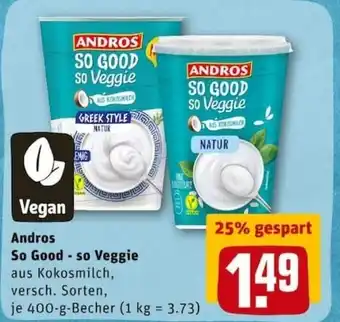 REWE City Andros So Good So Veggie 400g Becher Angebot