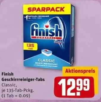 REWE City Finish Geschirreiniger Tabs Angebot