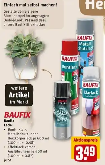 REWE City Baufix Lack Angebot