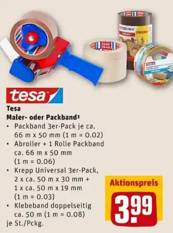 REWE City Tesa Maler oder Packband Angebot