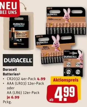 REWE City Duracell Batterien Angebot