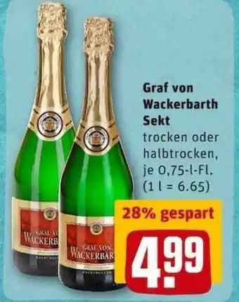 REWE City Graf von Wackerbarth Sekt 0,75L Angebot