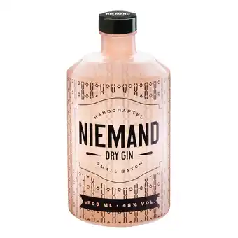 Netto Marken-Discount Niemand small batch gin 46,0 % vol 0,5 liter Angebot