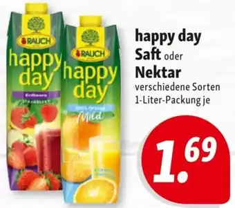 Nah & Frisch RAUCH happy day Saft oder Nektar 1 Liter Packung Angebot