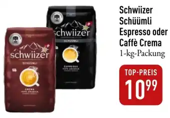 Galeria Markthalle Schwiizer Schüümli Espresso oder Caffè Crema 1-kg-Packung Angebot