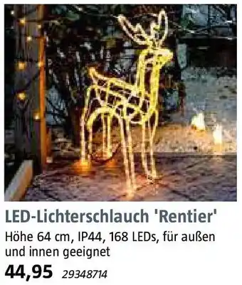 Bauhaus LED-Lichterschlauch Rentier Angebot