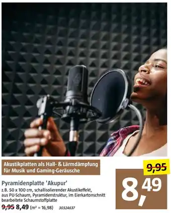 Bauhaus Pyramidenplatte Akupur Angebot