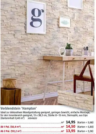 Bauhaus Verblendstein Hampton Angebot