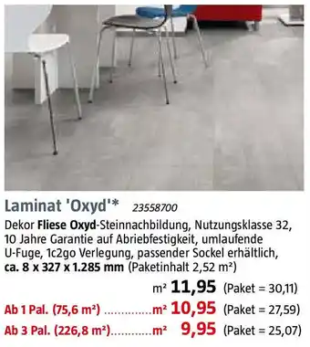 Bauhaus Laminat Oxyd Angebot