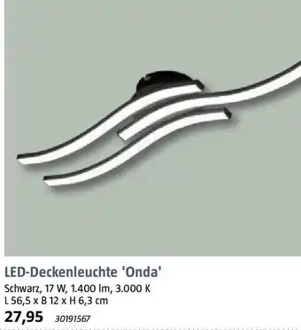 Bauhaus LED-Deckenleuchte Onda Angebot