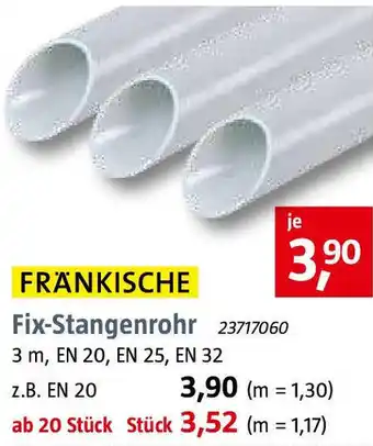 Bauhaus FRÄNKISCHE Fix-Stangenrohr Angebot