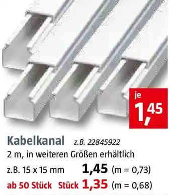 Bauhaus Kabelkanal Angebot
