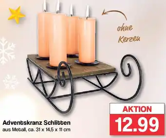 Famila Nord West Adventskranz Schlitten Angebot