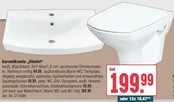 BayWa Keramikserie Rimini Angebot