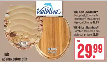 BayWa Valblue WC Sitz Seastar oder Bambus Angebot