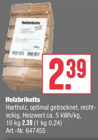 BayWa Holzbriketts Angebot