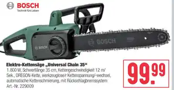 BayWa Bosch Elektro Kettensäge Universal Chain 35 Angebot