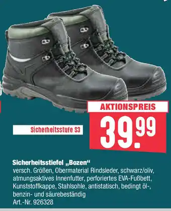 BayWa Sicherheitsstiefel Bozen Angebot