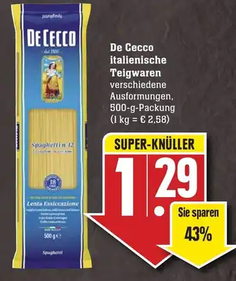 Edeka Neukauf De Cecco Italienische Teigwaren 500g Angebot