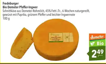 CITTI Markt Fredeburger Bio Demeter Pfeffer-Ingwer 100g Angebot