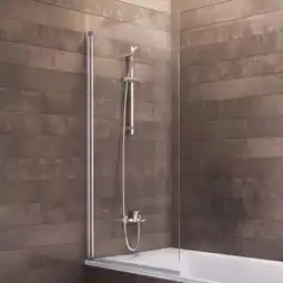 ManoMano Schulte duschwand berlin, 70 x 130 cm, 5 mm sicherheitsglas, duschabtrennung für badewanne alu-natur, esg klar hell Angebot