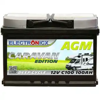 ManoMano Electronicx caravan edition batterie agm 100 ah 12v wohnmobil boot versorgung Angebot