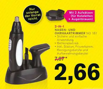 KODi TECTRO 2in1 NASEN- UND OHRHAARTRIMMER NO 181 Angebot