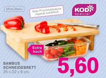 KODi KODI special BAMBUS SCHNEIDEBRETT 35 x 22 x 8 cm. Angebot