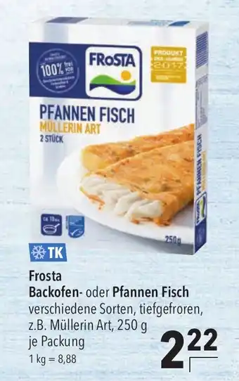 CITTI Markt Frosta Backofen- oder Pfannen Fisch 250g Angebot