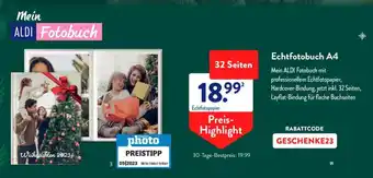 Aldi Süd Echtfotobuch A4 Angebot