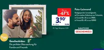 Aldi Süd Foto-Leinwand Angebot