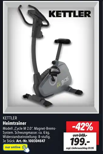 Lidl KETTLER Heimtrainer ,,Cycle M 2.0" Angebot