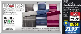 Lidl LOOKS by Wolfgang Joop Mako-Satin-Bettwäsche Angebot