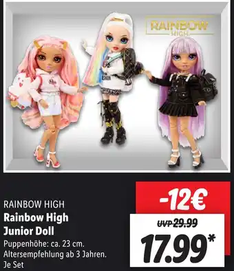 Lidl Rainbow High Junior Doll Angebot