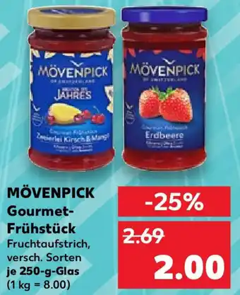 Kaufland MÖVENPICK Gourmet Frühstück 250 g Glas Angebot