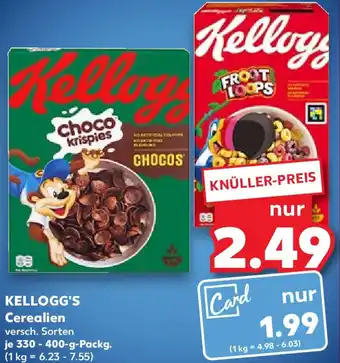 Kaufland KELLOGG'S Cerealien 330-400 g Packg. Angebot