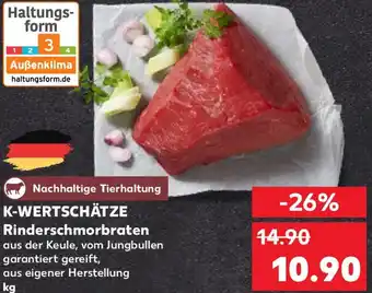 Kaufland K-WERTSCHÄTZE Rinderschmorbraten Angebot