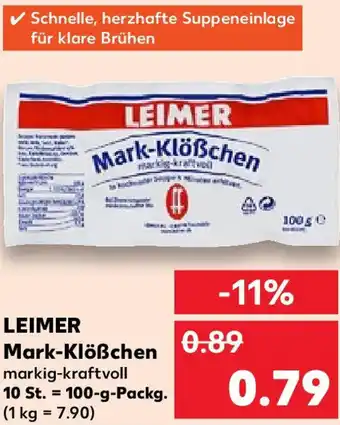 Kaufland LEIMER Mark-Klößchen 100 g Packg. Angebot