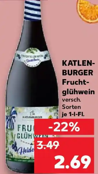 Kaufland KATLENBURGER Fruchtglühwein 1 L-Fl. Angebot