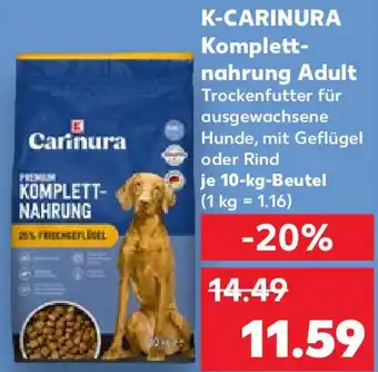 Kaufland K-CARINURA Komplettnahrung Adult 10 kg Beutel Angebot