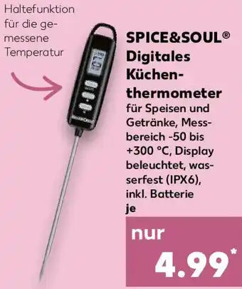 Kaufland SPICE&SOUL Digitales Küchenthermometer Angebot